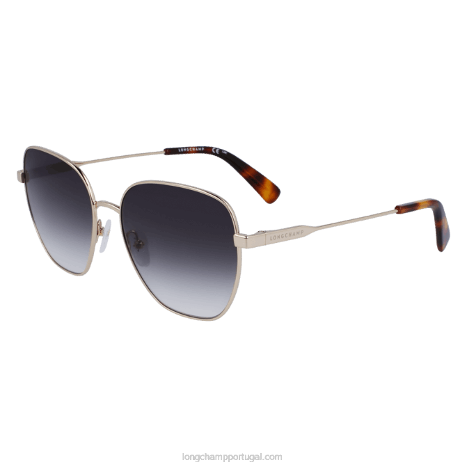 Longchamp 6DPZ15 ouro verde mulheres óculos de sol coleção primavera/verão 2023