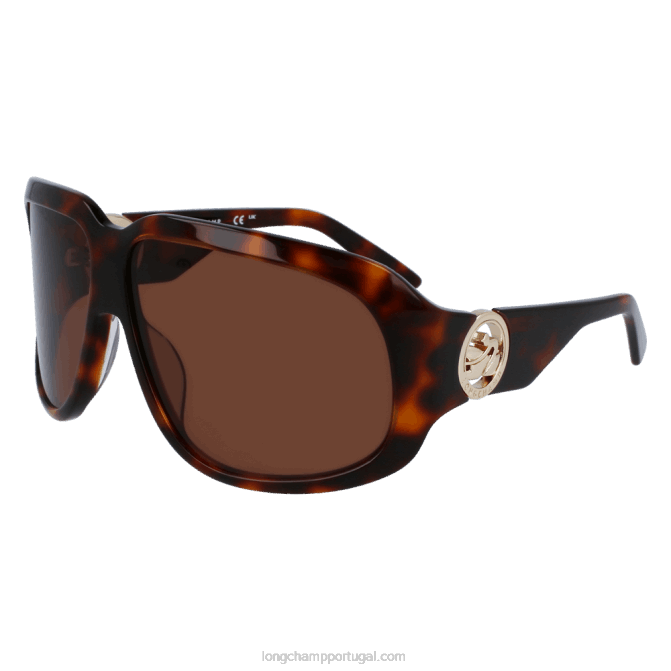 Longchamp 6DPZ879 Havana mulheres óculos de sol coleção primavera/verão 2023