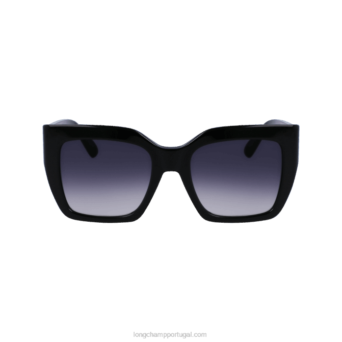 Longchamp 6DPZ881 preto mulheres óculos de sol coleção primavera/verão 2023