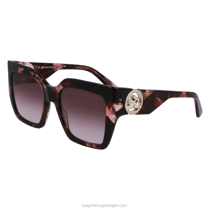 Longchamp 6DPZ882 rosa turquesa mulheres óculos de sol coleção primavera/verão 2023