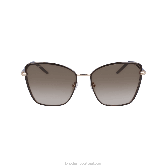 Longchamp 6DPZ888 marrom/caqui mulheres óculos de sol coleção primavera/verão 2023