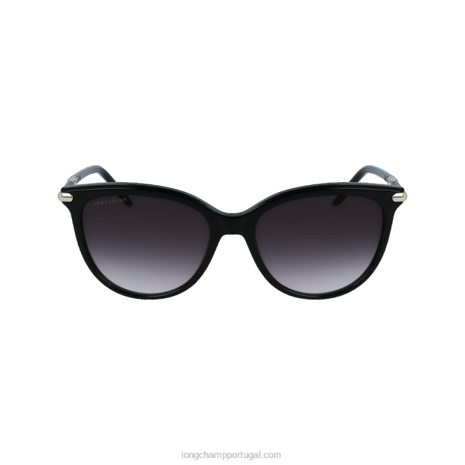 Longchamp 6DPZ890 preto mulheres óculos de sol coleção primavera/verão 2023