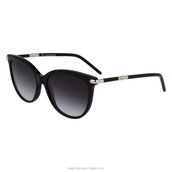 Longchamp 6DPZ890 preto mulheres óculos de sol coleção primavera/verão 2023