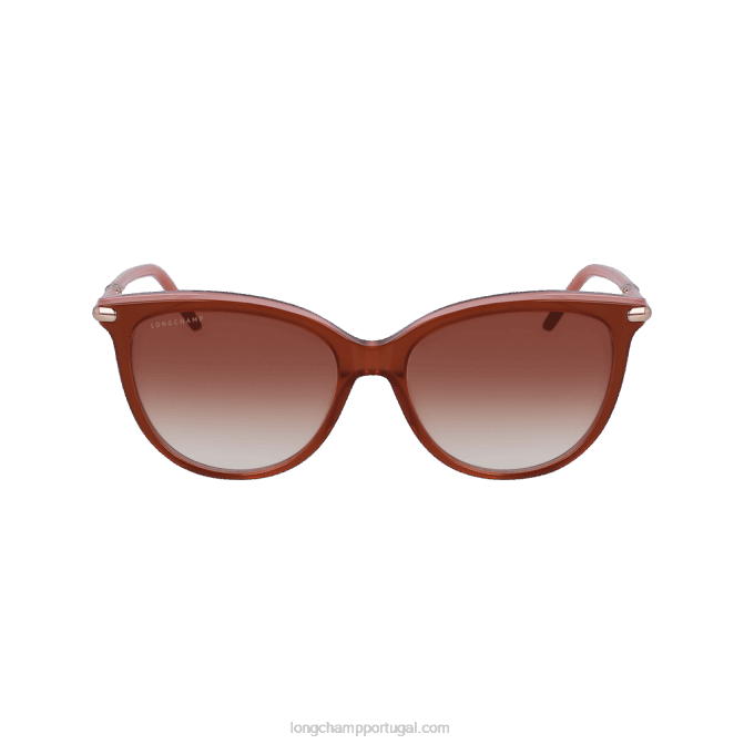 Longchamp 6DPZ892 rosa marrom mulheres óculos de sol coleção primavera/verão 2023