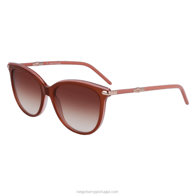 Longchamp 6DPZ892 rosa marrom mulheres óculos de sol coleção primavera/verão 2023