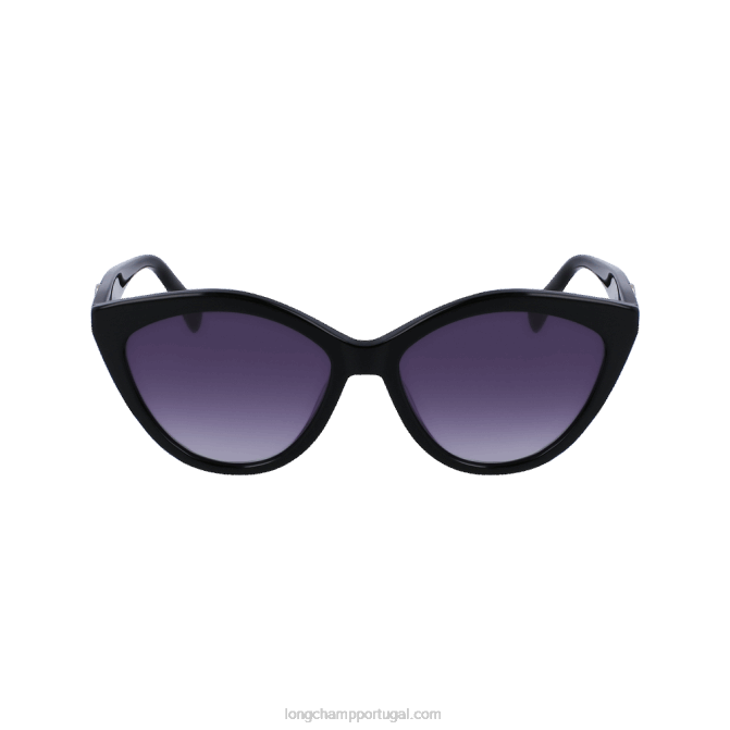 Longchamp 6DPZ893 preto mulheres óculos de sol coleção primavera/verão 2023