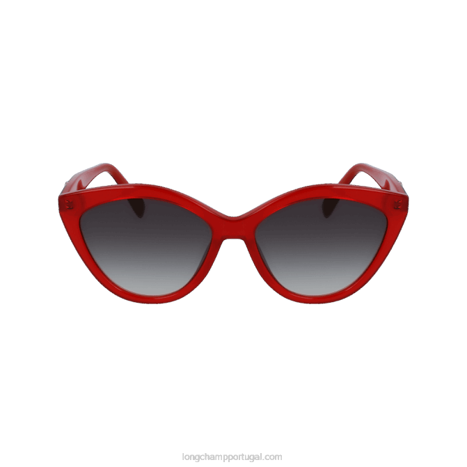 Longchamp 6DPZ895 vermelho mulheres óculos de sol coleção primavera/verão 2023
