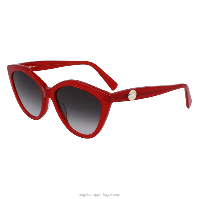 Longchamp 6DPZ895 vermelho mulheres óculos de sol coleção primavera/verão 2023
