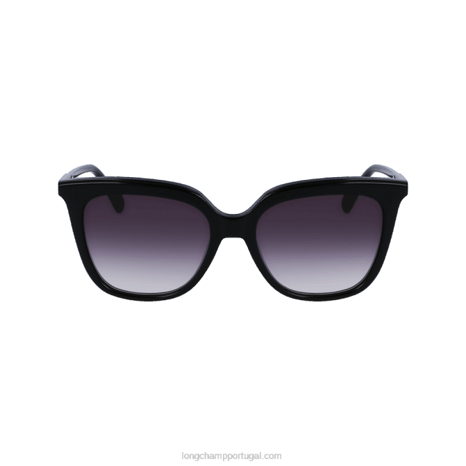 Longchamp 6DPZ896 preto mulheres óculos de sol coleção primavera/verão 2023