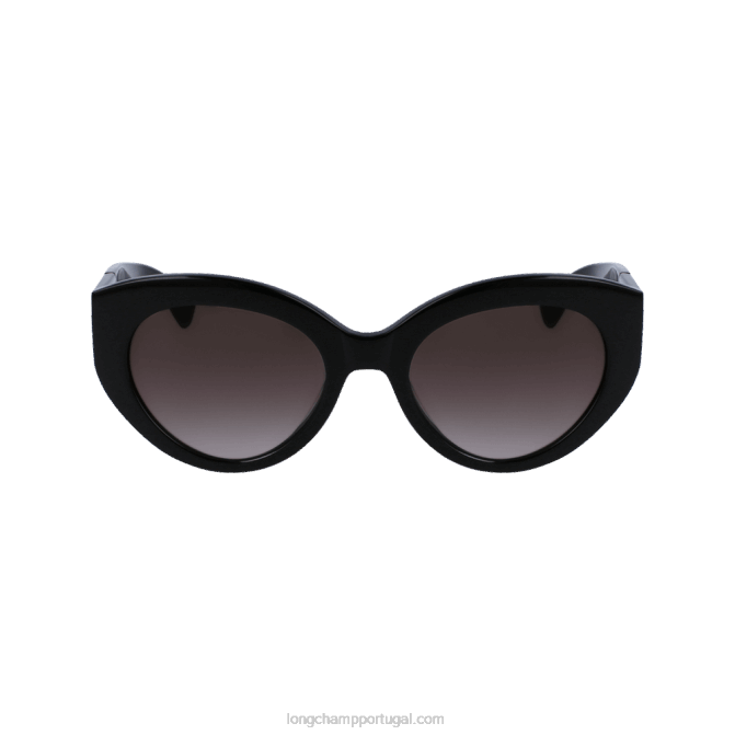 Longchamp 6DPZ900 preto mulheres óculos de sol coleção outono/inverno 2022