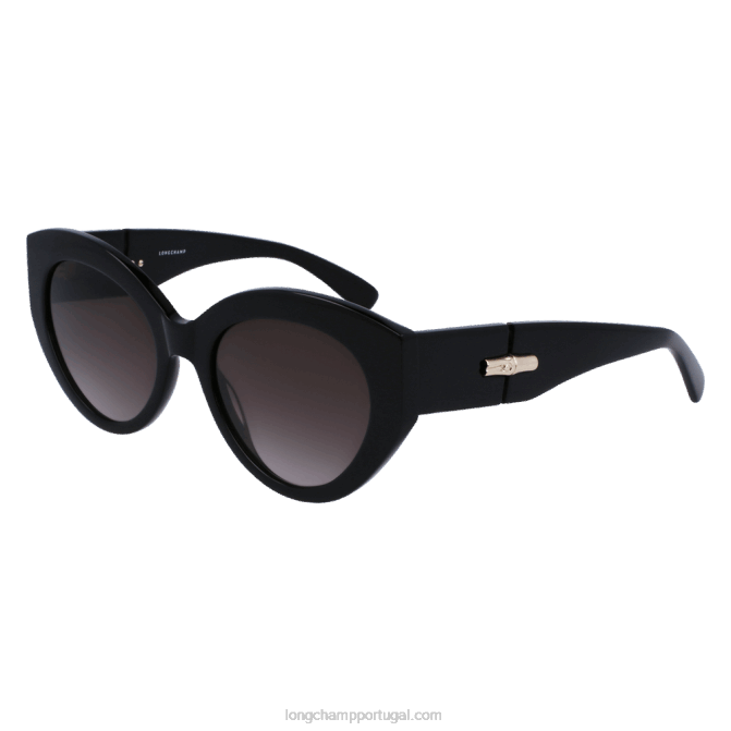 Longchamp 6DPZ900 preto mulheres óculos de sol coleção outono/inverno 2022