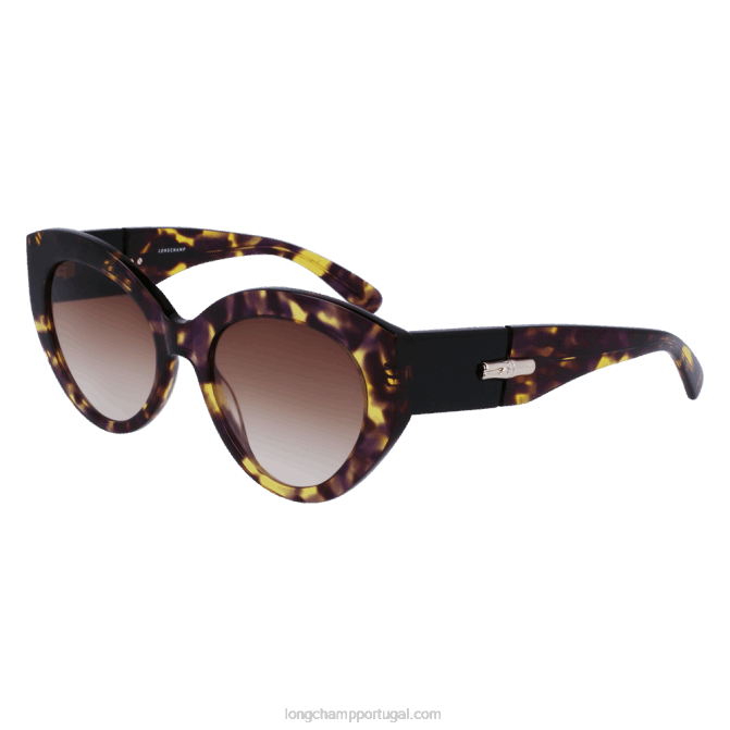 Longchamp 6DPZ901 havana roxo mulheres óculos de sol coleção outono/inverno 2022