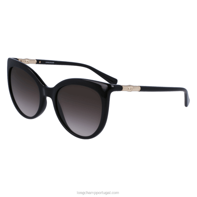 Longchamp 6DPZ902 preto mulheres óculos de sol coleção outono/inverno 2022