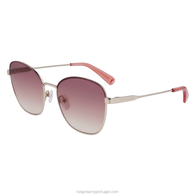 Longchamp 6DPZ904 ouro/marrom mulheres óculos de sol coleção outono/inverno 2022