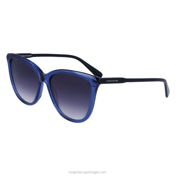 Longchamp 6DPZ905 azul mulheres óculos de sol coleção outono/inverno 2022