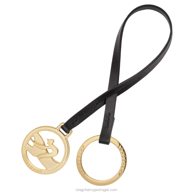 Longchamp 6DPZ740 preto mulheres chaveiros box trot