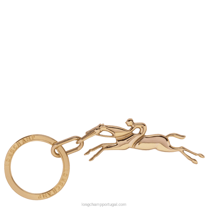 Longchamp 6DPZ747 ouro muito pálido mulheres chaveiros cavalheiros
