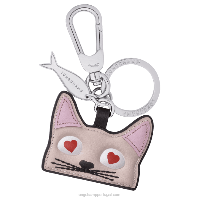 Longchamp 6DPZ754 Rosa pálido mulheres chaveiro cat coleção primavera/verão 2022