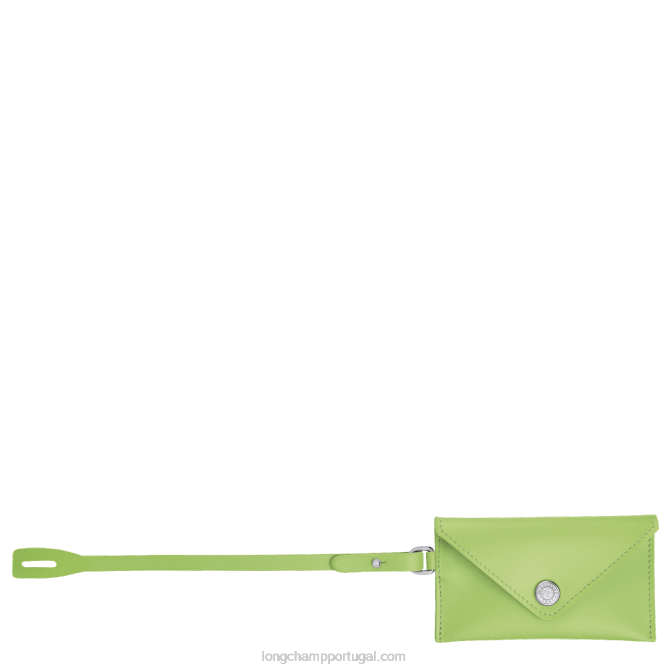 Longchamp 6DPZ755 luz verde mulheres envelope de chaveiros de caixa de correio