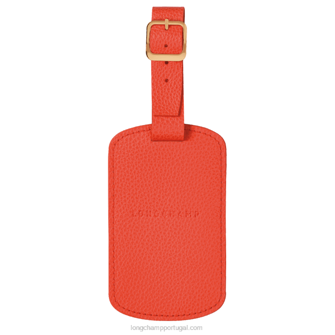 Longchamp 6DPZ852 laranja mulheres etiqueta de bagagem Le Foulonne