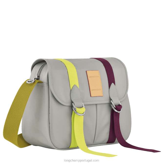 Longchamp 6DPZ206 cinza mulheres bolsa transversal le pliage re play l