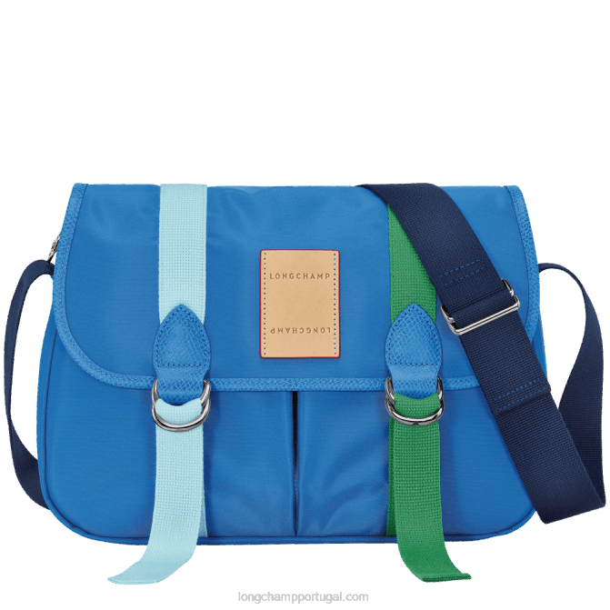 Longchamp 6DPZ207 azul mulheres bolsa transversal le pliage re play l
