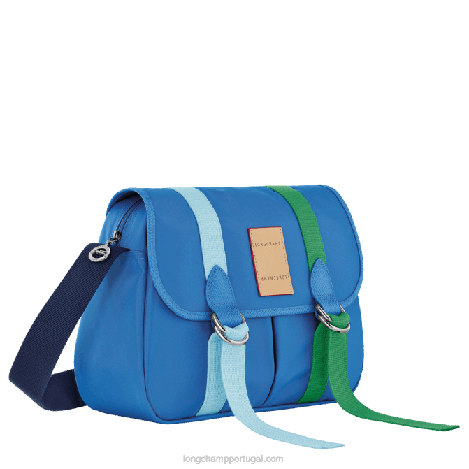 Longchamp 6DPZ207 azul mulheres bolsa transversal le pliage re play l