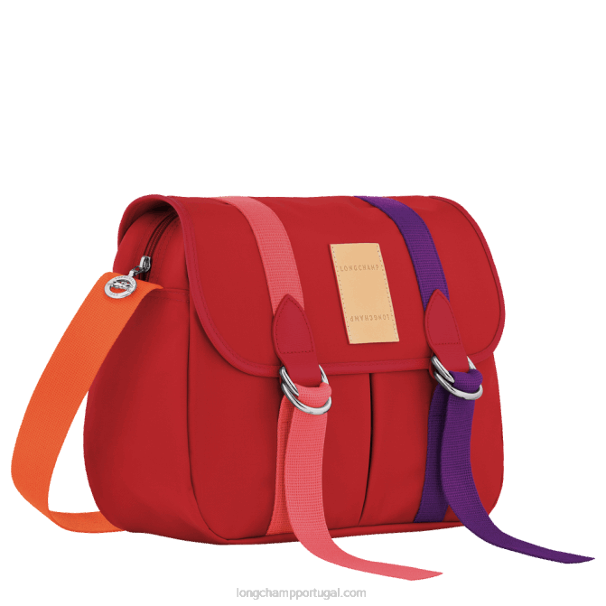 Longchamp 6DPZ210 vermelho mulheres bolsa transversal le pliage re play l