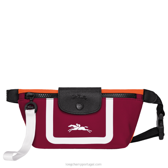 Longchamp 6DPZ213 laranja/vinho mulheres bolsa de cintura coleção le pliage