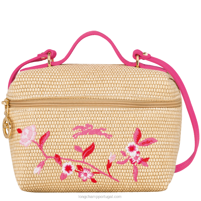Longchamp 6DPZ217 fúcsia mulheres le panier pliage vaidade xs