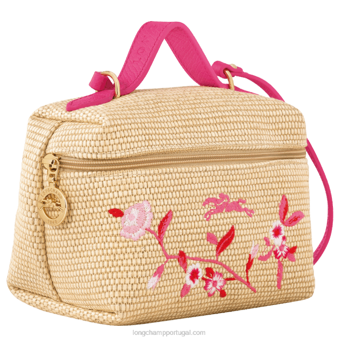 Longchamp 6DPZ217 fúcsia mulheres le panier pliage vaidade xs