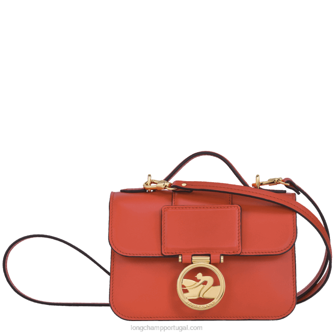 Longchamp 6DPZ21 laranja mulheres bolsa transversal box trot xs
