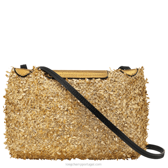 Longchamp 6DPZ222 ouro mulheres bolsa transversal coleção le pliage