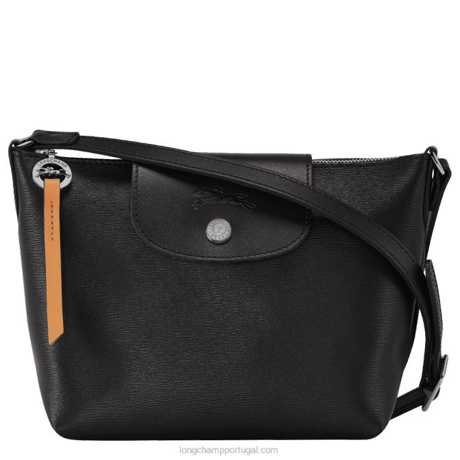 Longchamp 6DPZ223 preto mulheres bolsa transversal le pliage city xs
