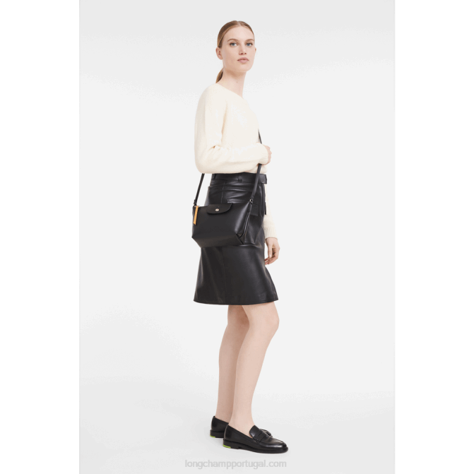 Longchamp 6DPZ223 preto mulheres bolsa transversal le pliage city xs