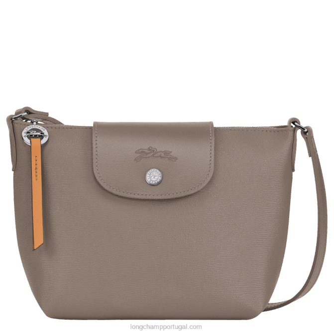 Longchamp 6DPZ224 taupe mulheres bolsa transversal le pliage city xs