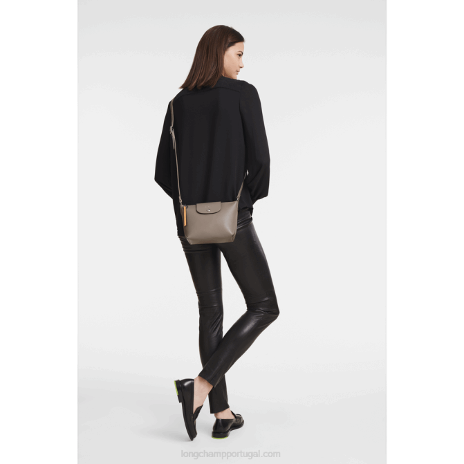 Longchamp 6DPZ224 taupe mulheres bolsa transversal le pliage city xs