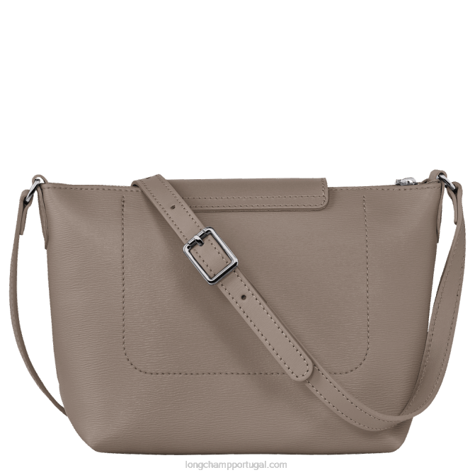 Longchamp 6DPZ224 taupe mulheres bolsa transversal le pliage city xs