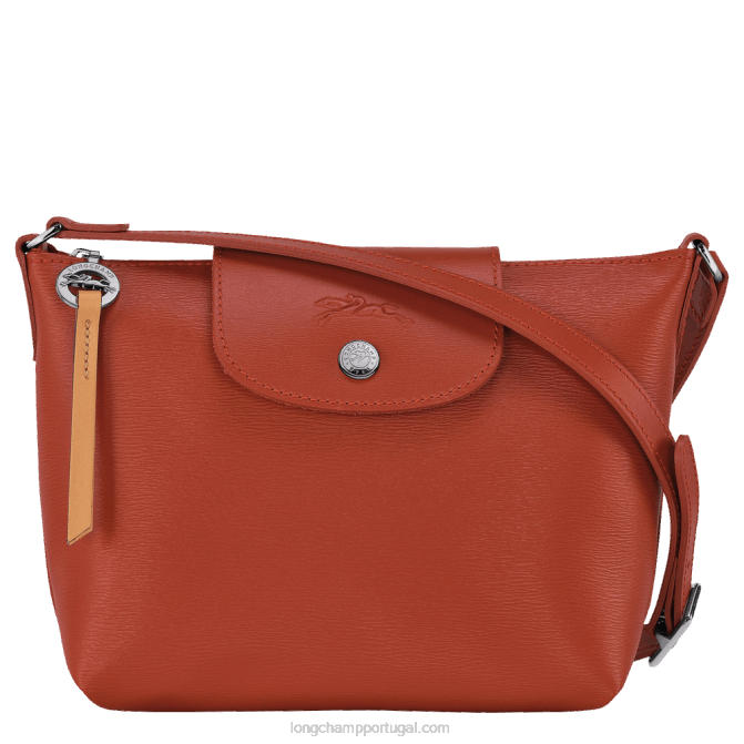 Longchamp 6DPZ225 terracota mulheres bolsa transversal le pliage city xs