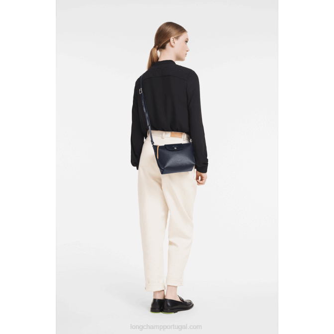 Longchamp 6DPZ226 marinha mulheres bolsa transversal le pliage city xs