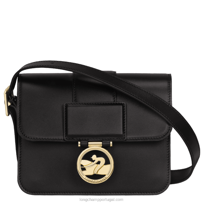 Longchamp 6DPZ228 preto mulheres bolsa transversal box trot s