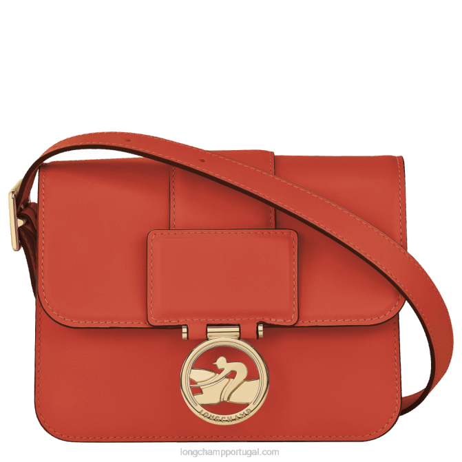 Longchamp 6DPZ229 laranja mulheres bolsa transversal box trot s