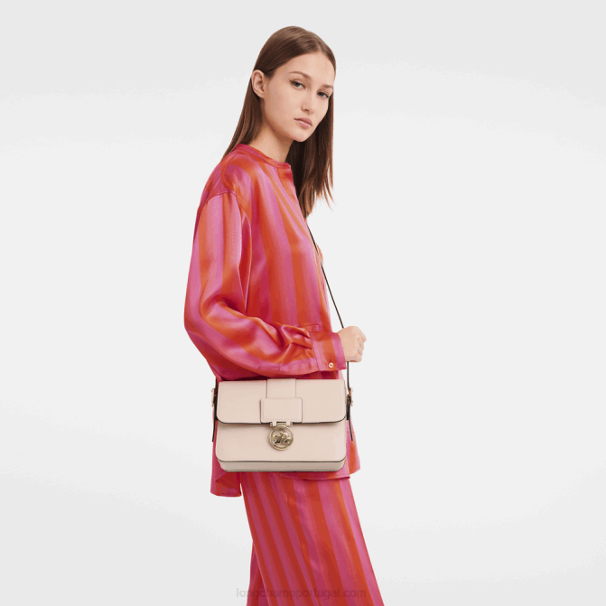 Longchamp 6DPZ234 Rosa pálido mulheres bolsa transversal box trot m