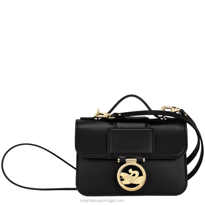 Longchamp 6DPZ235 preto mulheres bolsa transversal box trot xs