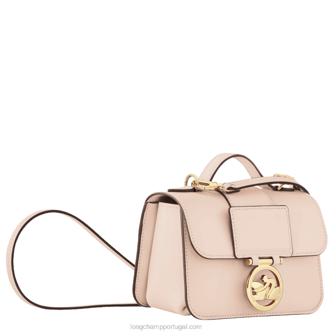 Longchamp 6DPZ237 Rosa pálido mulheres bolsa transversal box trot xs