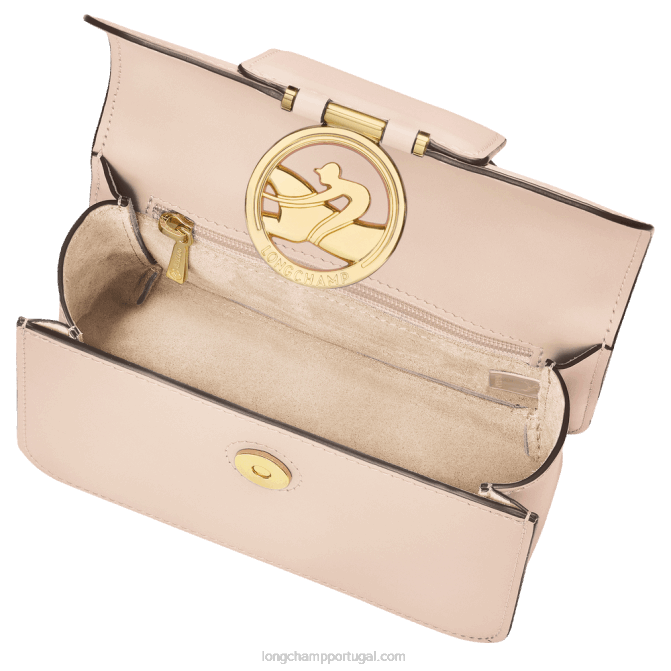 Longchamp 6DPZ237 Rosa pálido mulheres bolsa transversal box trot xs