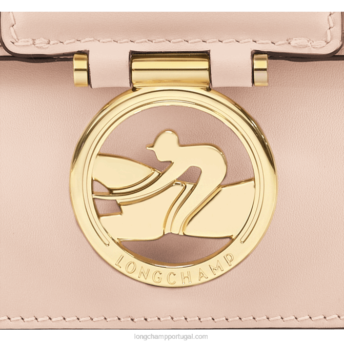Longchamp 6DPZ237 Rosa pálido mulheres bolsa transversal box trot xs