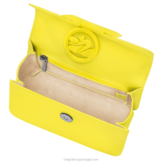 Longchamp 6DPZ241 limão mulheres bolsa transversal box trot xs