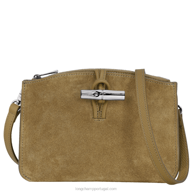 Longchamp 6DPZ257 bronze mulheres bolsa transversal roséau
