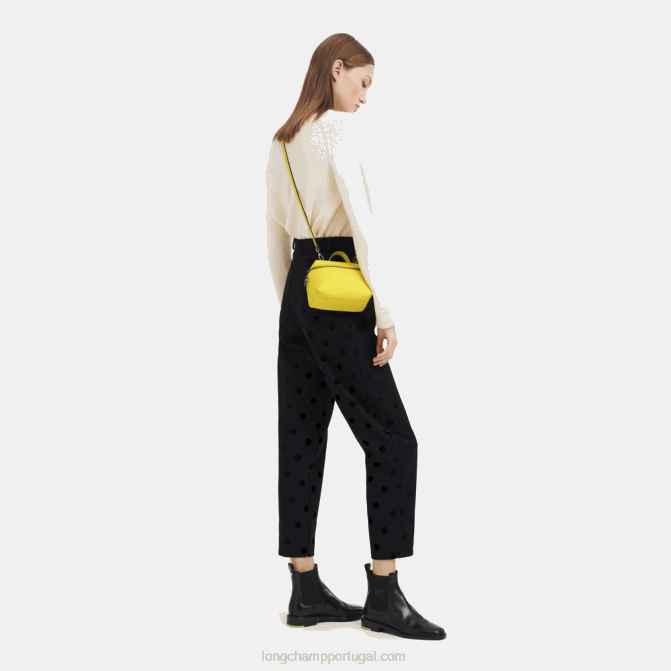 Longchamp 6DPZ293 limão mulheres le pliage xtra vaidade xs